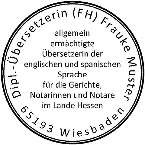 Beglaubigungsstempel