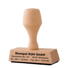 Holzstempel - 40x60mm - 8 Zeilen - Stempel Bremerhaven