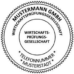 Rundstempel Wirtschaftsprüfüngsgesellschaft · Betriebsprüfer · Buchprüferstempel