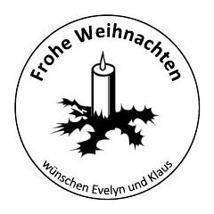 Frohe Weihnachten · Siegelstempel · Rundstempel · Grußstempel