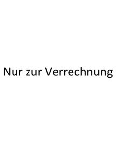 Stempel · Nur zur Verrechnung