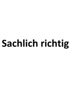 Stempel · Sachlich richtig