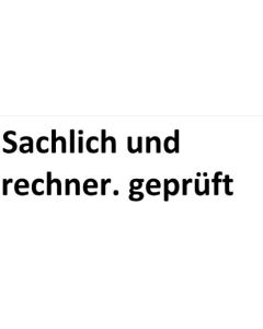 Stempel · Sachlich und rechnerisch geprüft