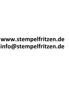Infostempel 2 Zeilen