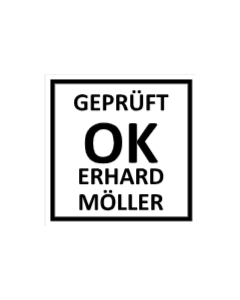 Stempel geprüft OK Prüfstempel Name