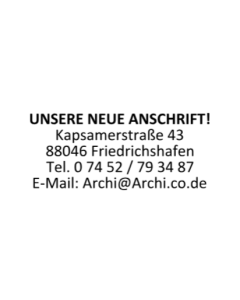 Stempel Adresse unsere neue Anschrift Änderung Umzugstempel