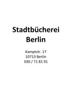 Stempel Bücherei Laden Geschäft Kiosk Verkaufsstelle 