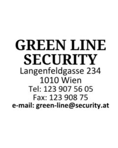 Stempel Dienstleistung Service Adresse Freelancer Influencer Rechnung