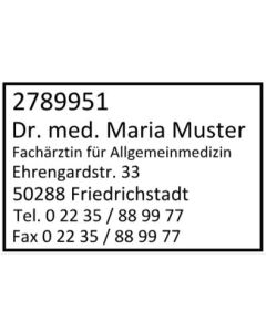Kassenarztstempel · Praxisstempel · Arztstempel · Rezeptstempel 2