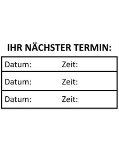 Stempel Ihr nächster Termin Terminstempel Erinnerungsstempel Merkstempel 