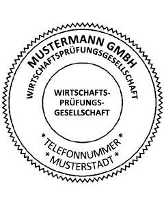 Rundstempel Wirtschaftsprüfüngsgesellschaft · Betriebsprüfer · Buchprüferstempel