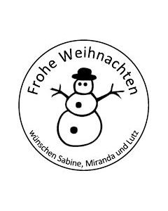 Grußstempel · Rundstempel · Weihnachtsstempel