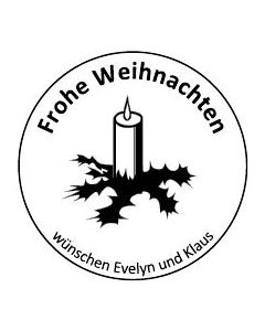 Frohe Weihnachten · Siegelstempel · Rundstempel · Grußstempel